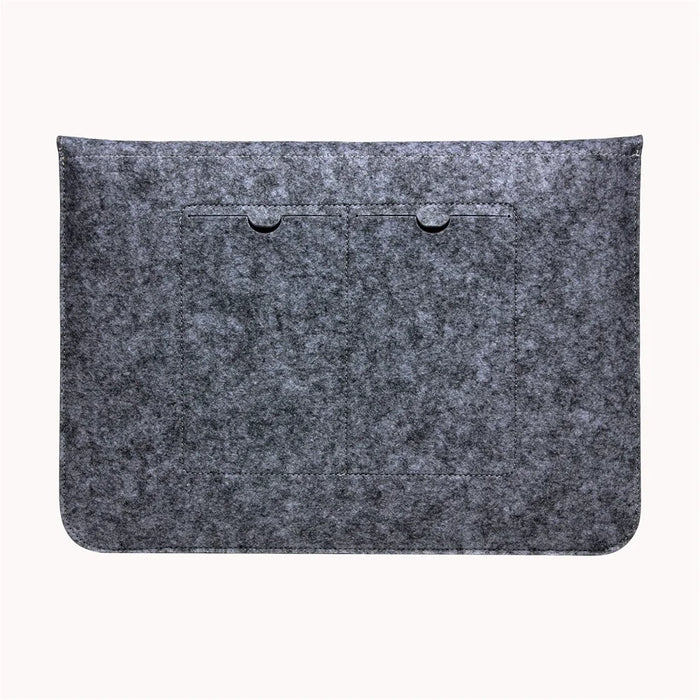 13.3-inch Felt Laptop Sleeve Bag Cover Well Managing Notebook Bag for Macbook Air/Pro 13.3 Inch etc. - Black - 2