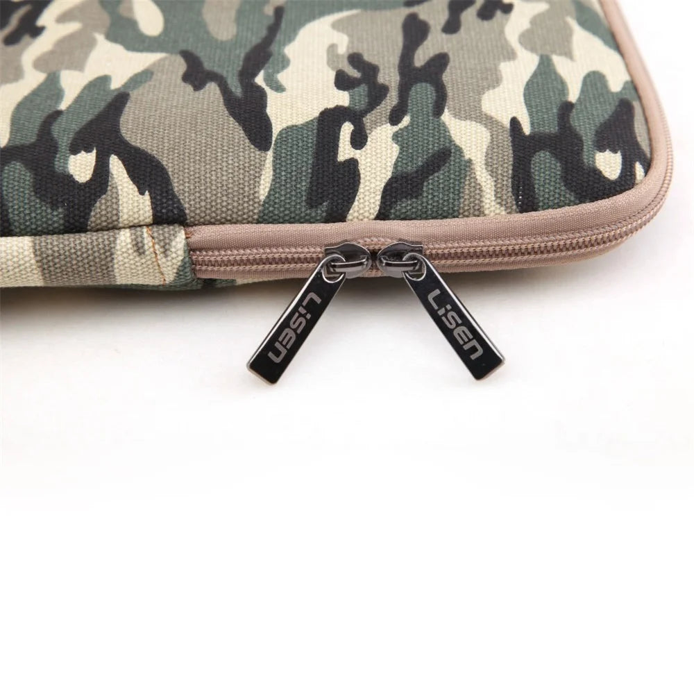 LISEN 13 inch Cool Camouflage Laptop Sleeve Bag Case, Size: 34.5 x 24.5 x 2 cm - Brown - 2