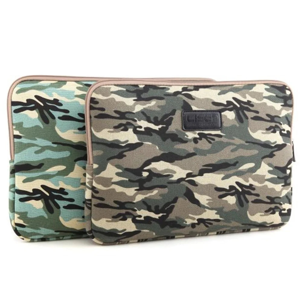 LISEN 13 inch Cool Camouflage Laptop Sleeve Bag Case, Size: 34.5 x 24.5 x 2 cm - Brown - 3