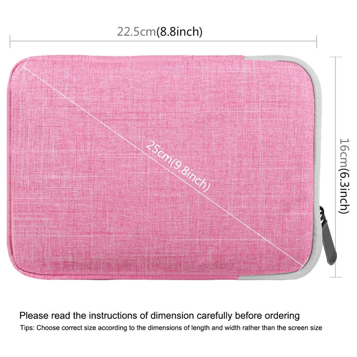 HAWEEL Splash-proof Shockproof Oxford Pouch Case Sleeve Bag for 7.9-inch Tablets - Pink - 3