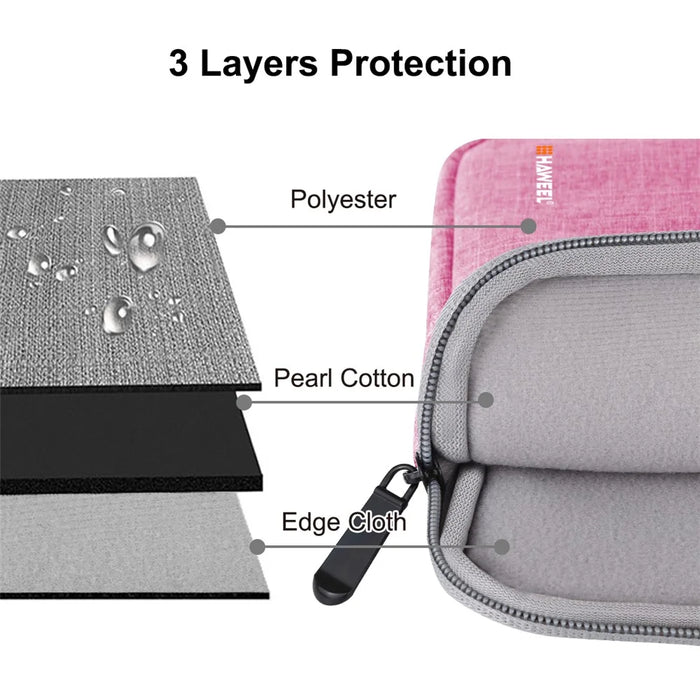 HAWEEL Splash-proof Shockproof Oxford Pouch Case Sleeve Bag for 7.9-inch Tablets - Pink - 5