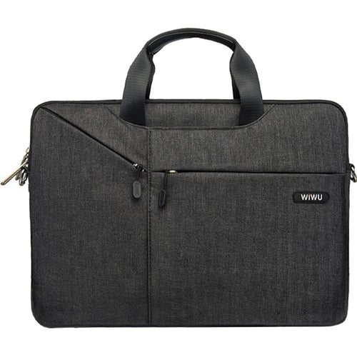 WIWU Oxford Sleeve City Commuter Bag for 15.6-inch MacBook - Black - 1
