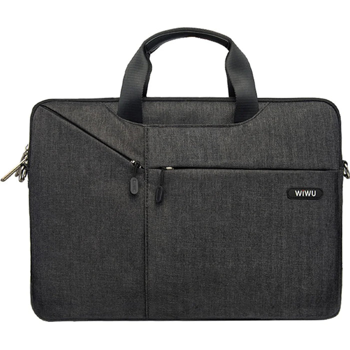 WIWU Oxford Sleeve City Commuter Bag for 15.6-inch MacBook - Black - 1