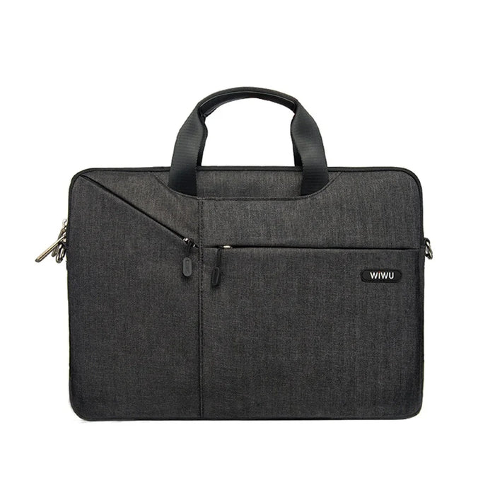 WIWU Oxford Sleeve City Commuter Bag for 15.6-inch MacBook - Black - 3