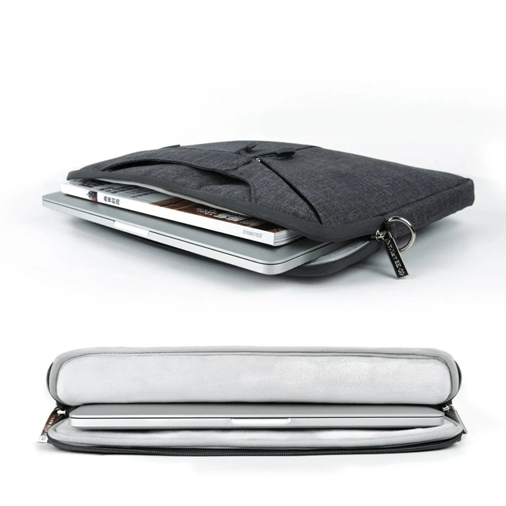 WIWU Oxford Sleeve Travel Bag Handbag with 3-way Use for 13-inch MacBook - Black - 6