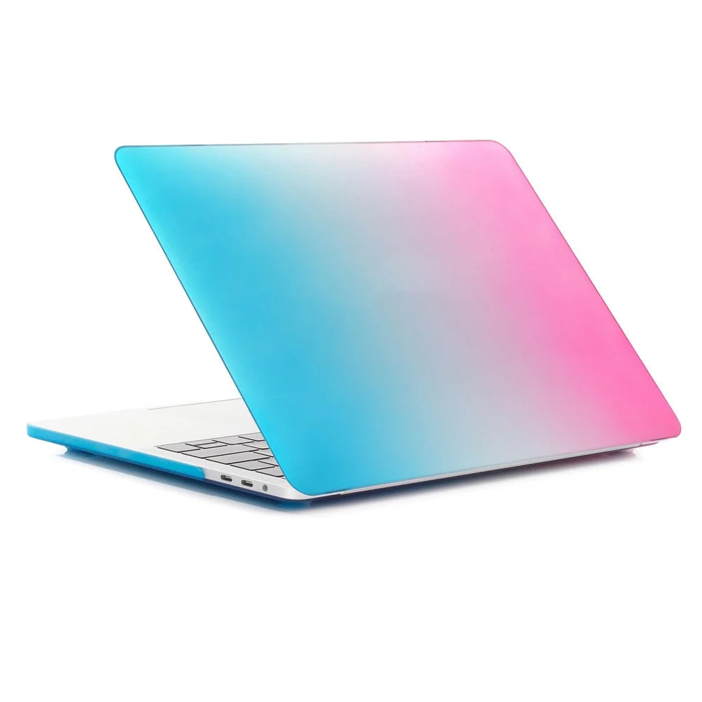Two-piece Gradient Color PC Shell for MacBook Air 13.3" Retina Display A2337 M1 (2020)/Air 13.3'' Retina Display A2179 (2020)/Air 13.3-inch (2019) (2018) A1932 - Blue / Peach Red - 2