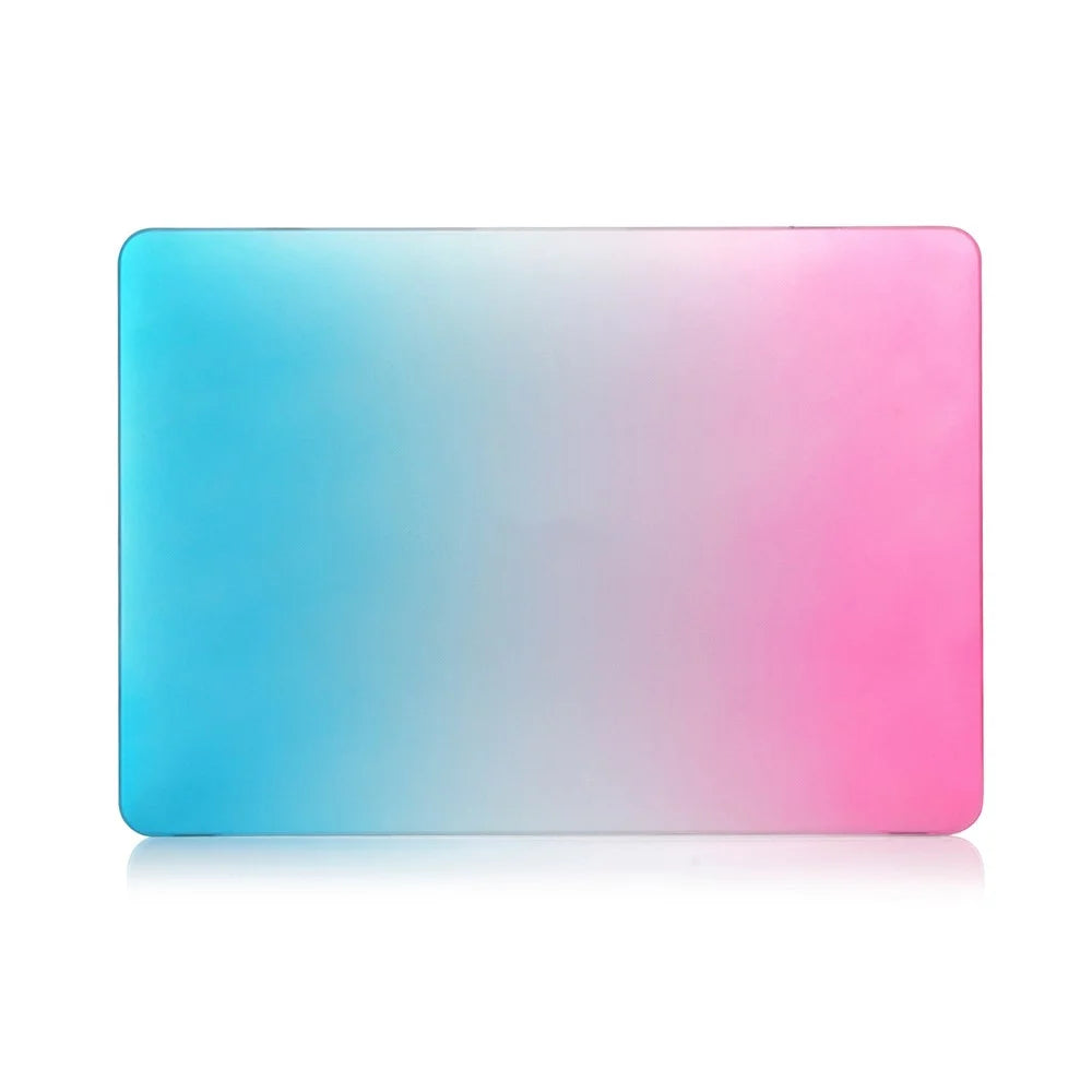 Two-piece Gradient Color PC Shell for MacBook Air 13.3" Retina Display A2337 M1 (2020)/Air 13.3'' Retina Display A2179 (2020)/Air 13.3-inch (2019) (2018) A1932 - Blue / Peach Red - 3