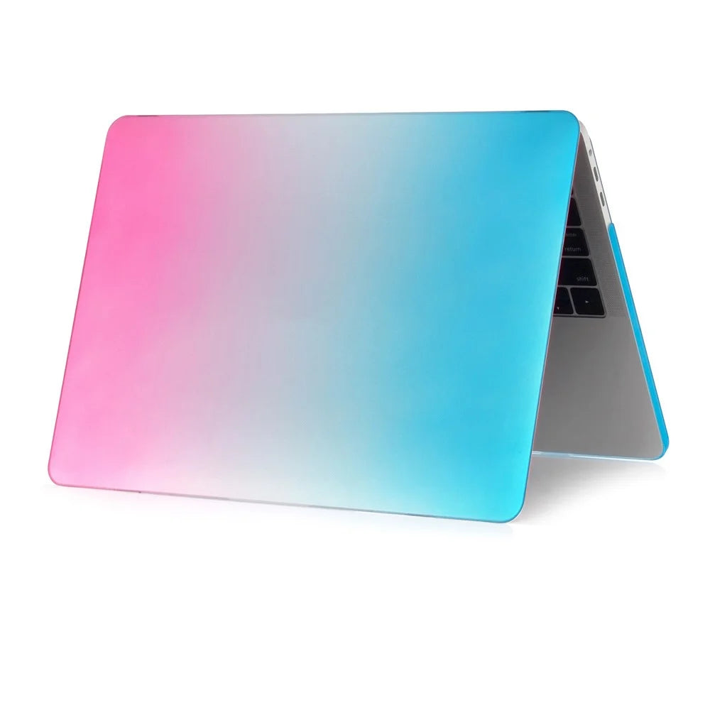Two-piece Gradient Color PC Shell for MacBook Air 13.3" Retina Display A2337 M1 (2020)/Air 13.3'' Retina Display A2179 (2020)/Air 13.3-inch (2019) (2018) A1932 - Blue / Peach Red - 4