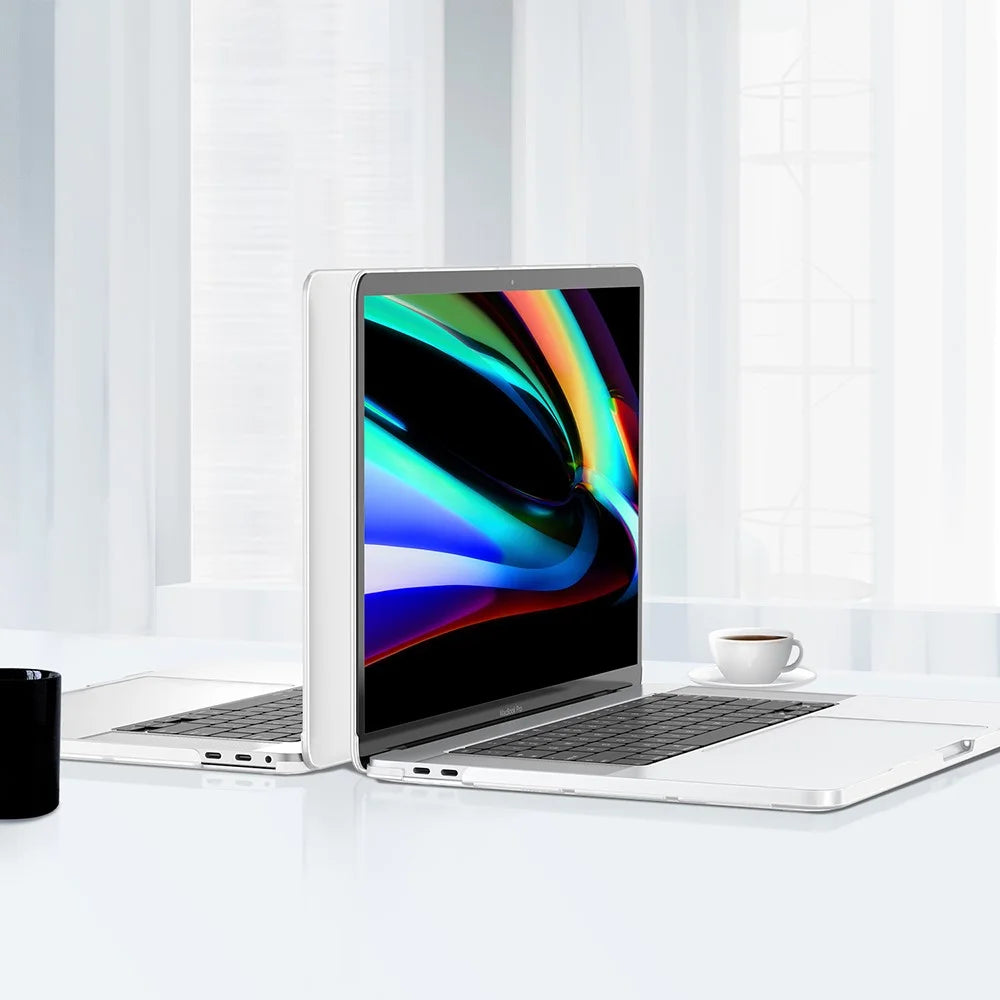 LENTION Matte PC Protector Cover for MacBook Pro 13-inch (2016) with Touch Bar - White - 3