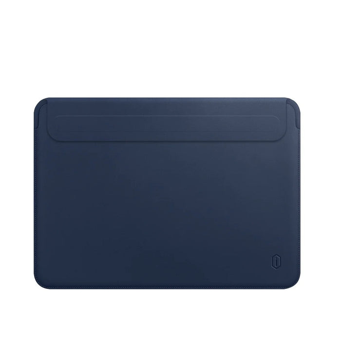 WIWU Skinpro 2nd Generation Ultra-thin PU Leather Laptop Sleeve Bag for MacBook Pro 13.3inch 2016/2017/2018/2019/2020/M1 - Blue - 2