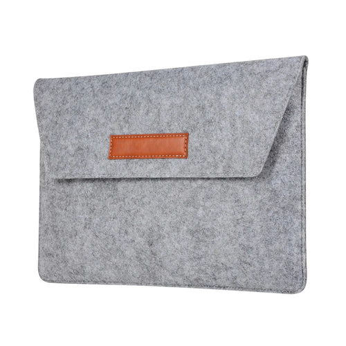 Felt Laptop Bag Sleeve Case for Macbook Air 13 Inch etc. - Grey - 1