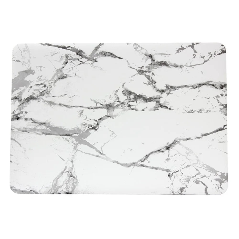 Marble Texture Hard Shell Case for Apple MacBook Pro 13.3 Inch - Grey / White - 1