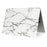 Marble Texture Hard Shell Case for Apple MacBook Pro 13.3 Inch - Grey / White - 3