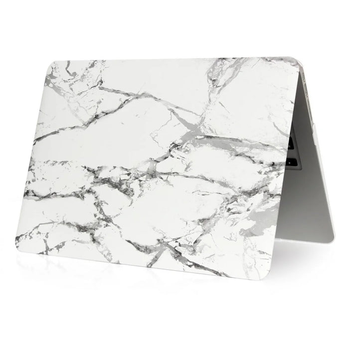 Marble Texture Hard Shell Case for Apple MacBook Pro 13.3 Inch - Grey / White - 3