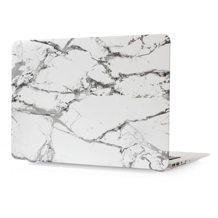 Marble Texture Hard Shell Case for Apple MacBook Pro 13.3 Inch - Grey / White - 4