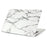Marble Texture Hard Shell Case for Apple MacBook Pro 13.3 Inch - Grey / White - 5