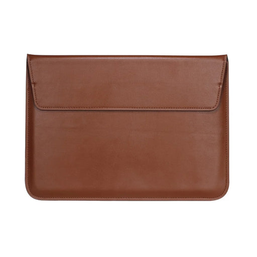 Envelop Leather Laptop Sleeve Cover with Stand for MacBook 12-inch/Air 11.6-inch - Brown - 1