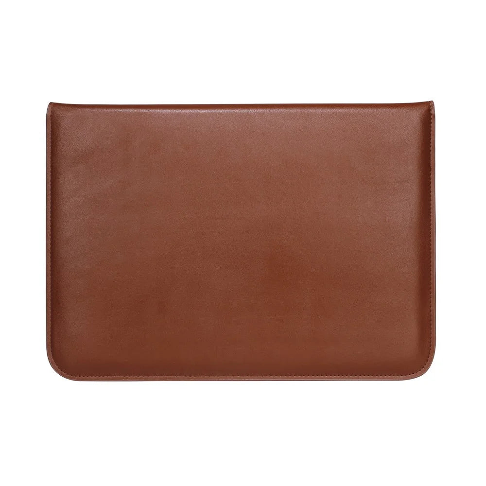 Envelop Leather Laptop Sleeve Cover with Stand for MacBook 12-inch/Air 11.6-inch - Brown - 2
