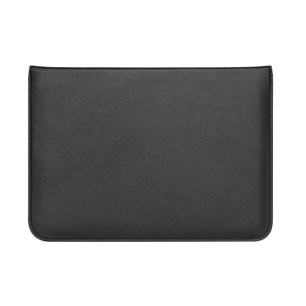Envelop Style PU Leather Laptop Bag Sleeve Pouch for MacBook Air 13.3-inch/iPad Pro 12.9 - Black - 2