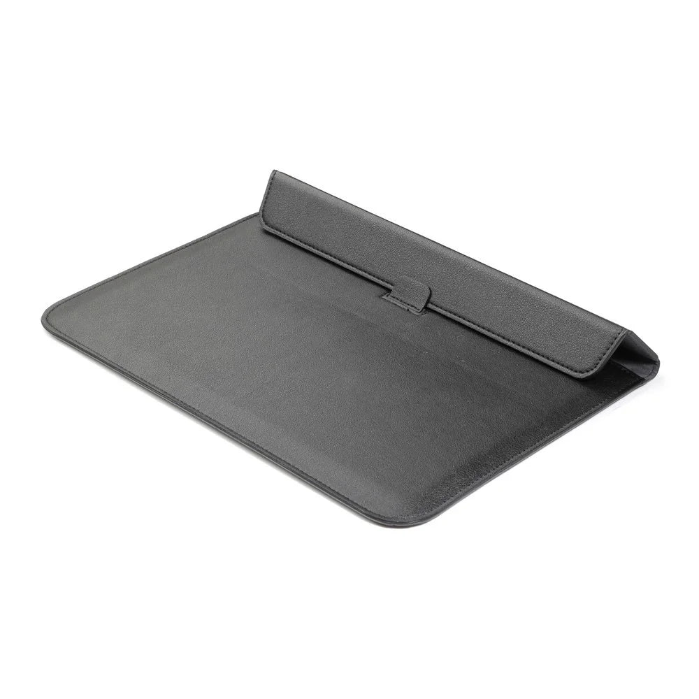 Business Envelope Style Leather Sleeve Bag for Macbook Pro 15.4 inch with Retina Display - Black - 4