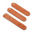 3PCS / Lot PU Leather Cable Cord Wire Earphone Bobbin Winder Organizer - Light Brown - 3