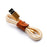 3PCS / Lot PU Leather Cable Cord Wire Earphone Bobbin Winder Organizer - Light Brown - 5