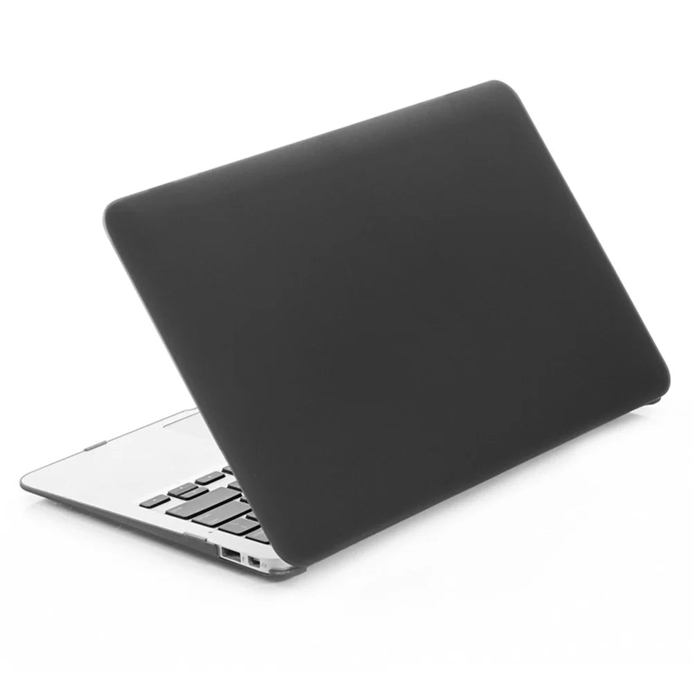 Matte Hard Plastic Case for MacBook Pro 15.4-inch with Retina Display A1398 - Transparent Black - 1