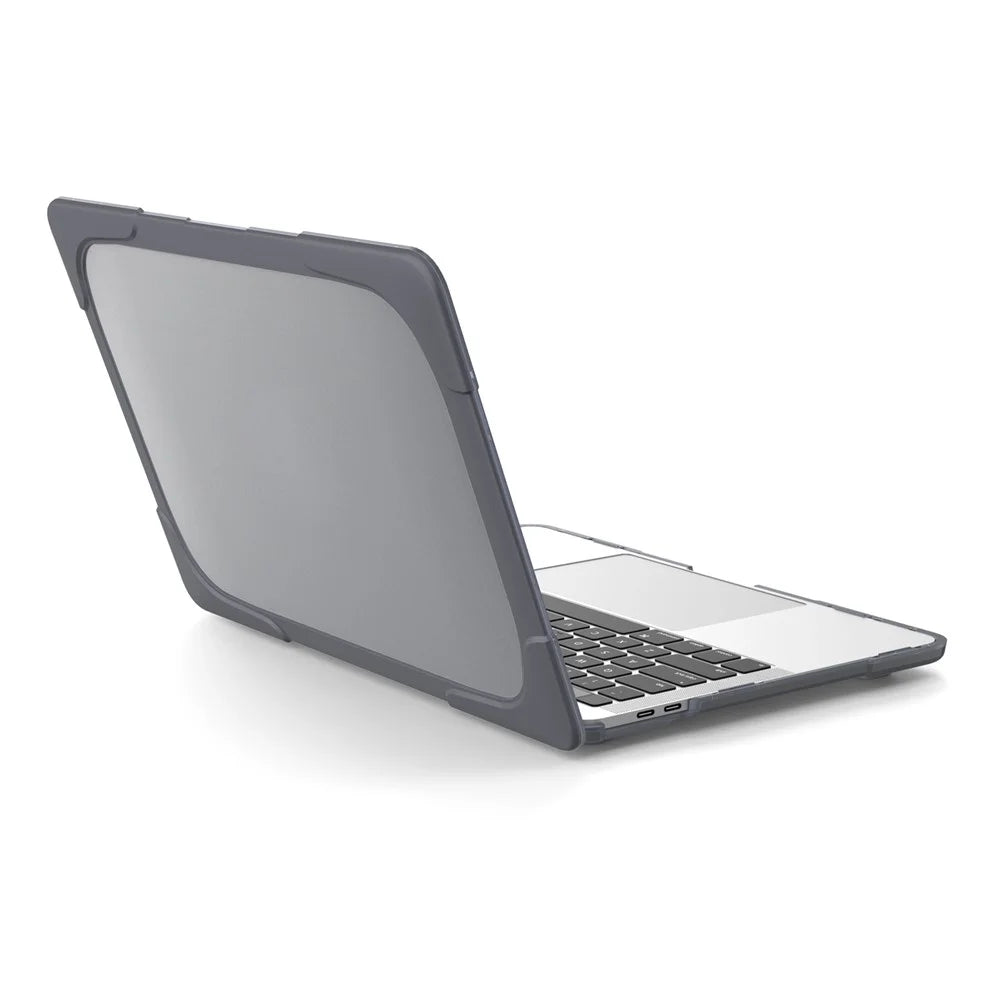 Two-piece Plastic + TPU Combo Case with Stand for MacBook Pro 13-inch (2016) with Touch Bar - Grey - 6