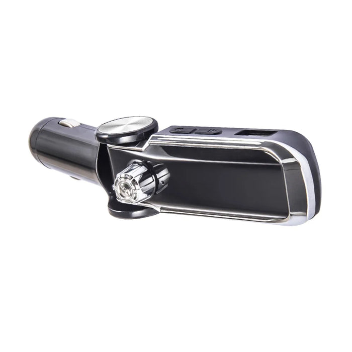 AB Foldable Car Bluetooth-compatible Kit FM Transmitter MP3 Player USB Car Charger - Black - 6