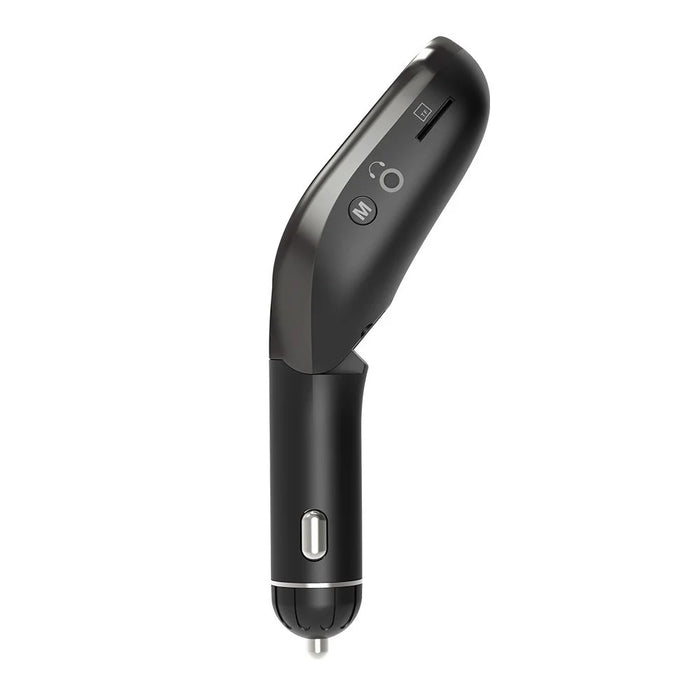 Wireless Bluetooth-compatible Dual USB Car Charger Support FM/TF Card/Aux-in - 3