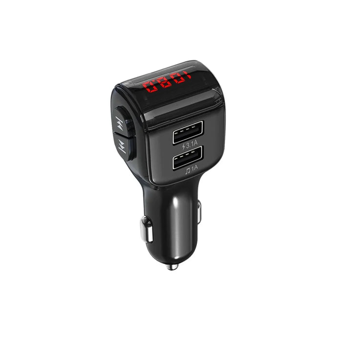 Dual USB Handsfree Car FM Transmitter Bluetooth-compatible 5.0 Wireless U Disk MP3 Player - 7