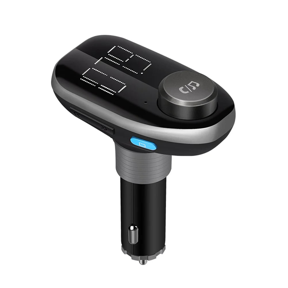 Dual USB Car Charger Bluetooth-compatible FM Transmitter Hands Free Car Kit Support TF Card / U Disk Play - 1