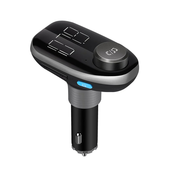 Dual USB Car Charger Bluetooth-compatible FM Transmitter Hands Free Car Kit Support TF Card / U Disk Play - 1