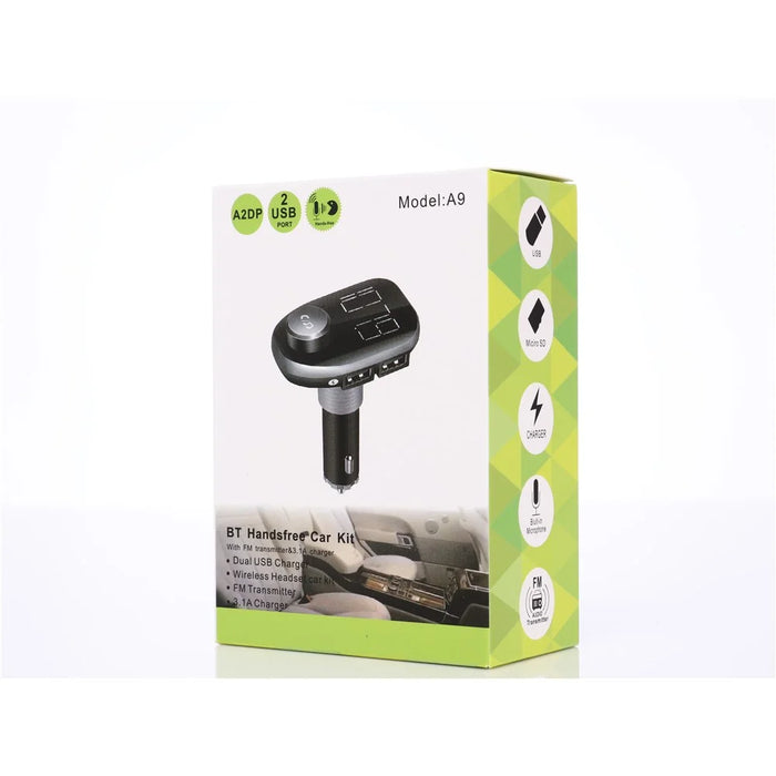 Dual USB Car Charger Bluetooth-compatible FM Transmitter Hands Free Car Kit Support TF Card / U Disk Play - 6
