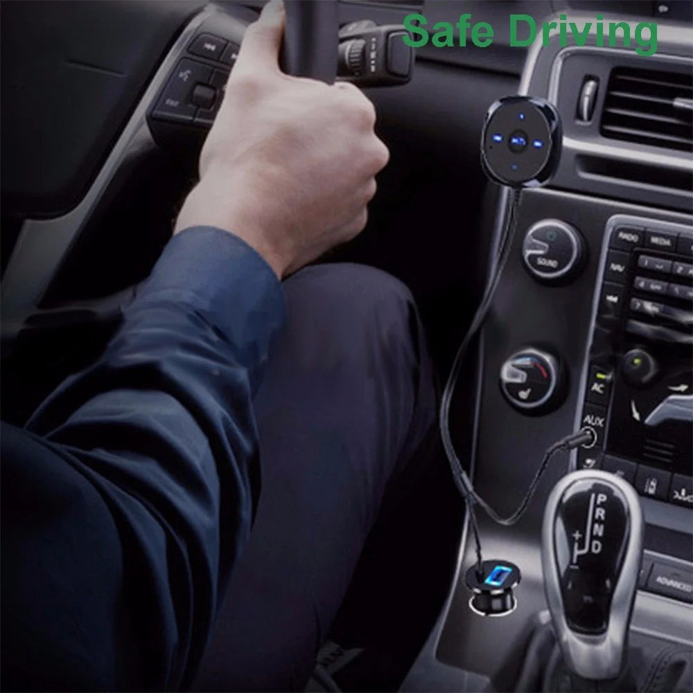 BC20 Bluetooth-compatible Car Kit  Bluetooth-compatible Car Receiver3.5mm Audio Receiver Car Handsfree MP3 - 7