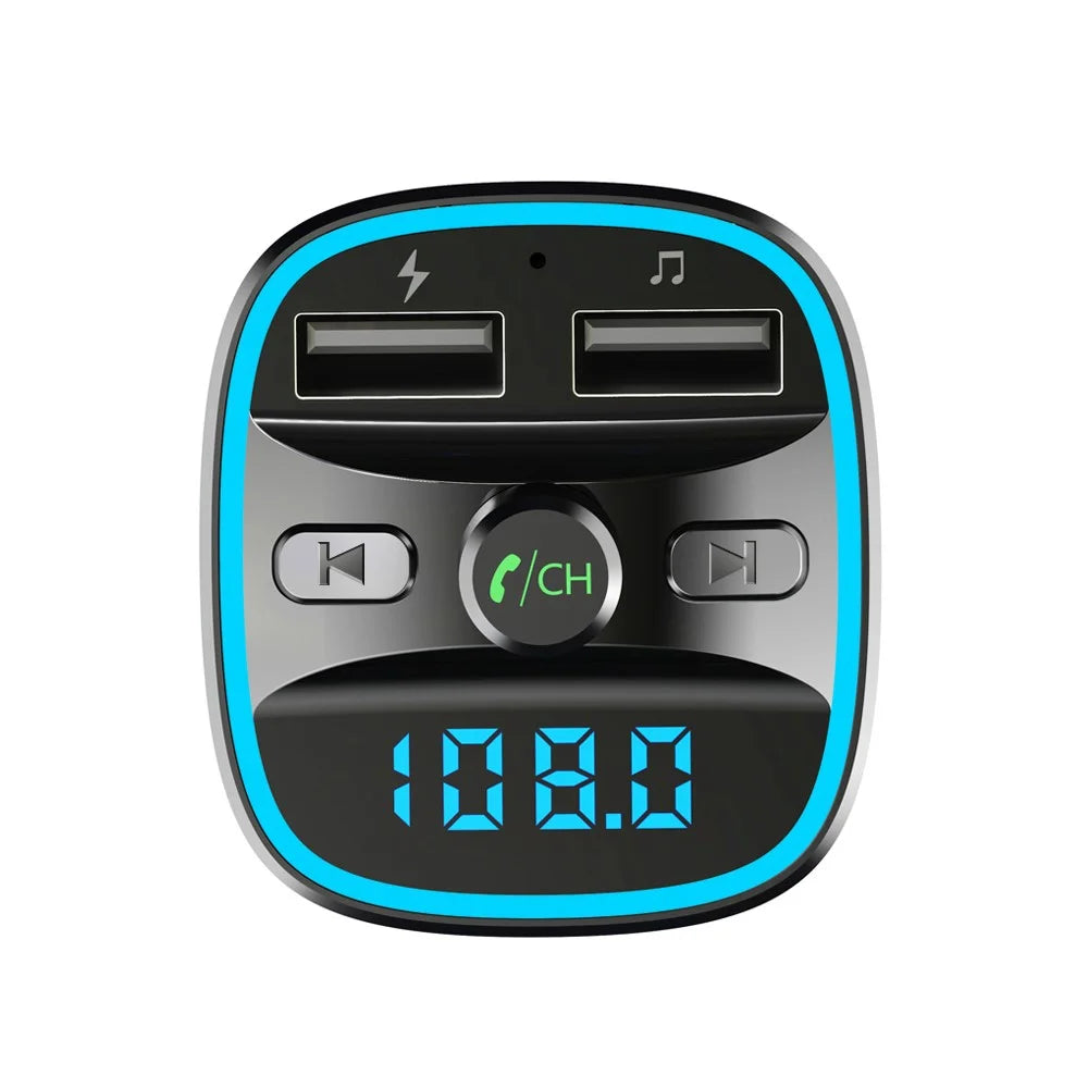 JEDX-TB25 Car Bluetooth-compatible MP3 Player FM Transmitter Hands-free Car Kit - 2