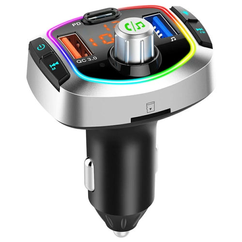 Multifunction Bluetooth-compatible Car FM Transmitter MP3 Player PD+QC3.0 Car Charger - 1