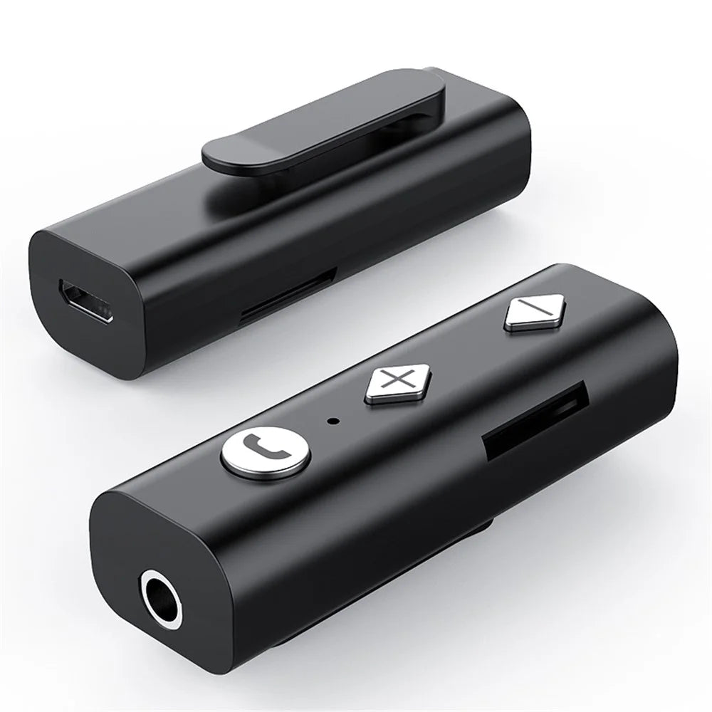 Wireless Bluetooth-compatible 5.0 Clip Audio Receiver Adapter Hands-free Calling for Headphones Car Audio - 3