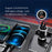 Bluetooth-compatible Car FM Transmitter Audio Adapter Receiver PD & QC3.0 Bluetooth-compatible Car Adapter Colorful LED Backlit - 2