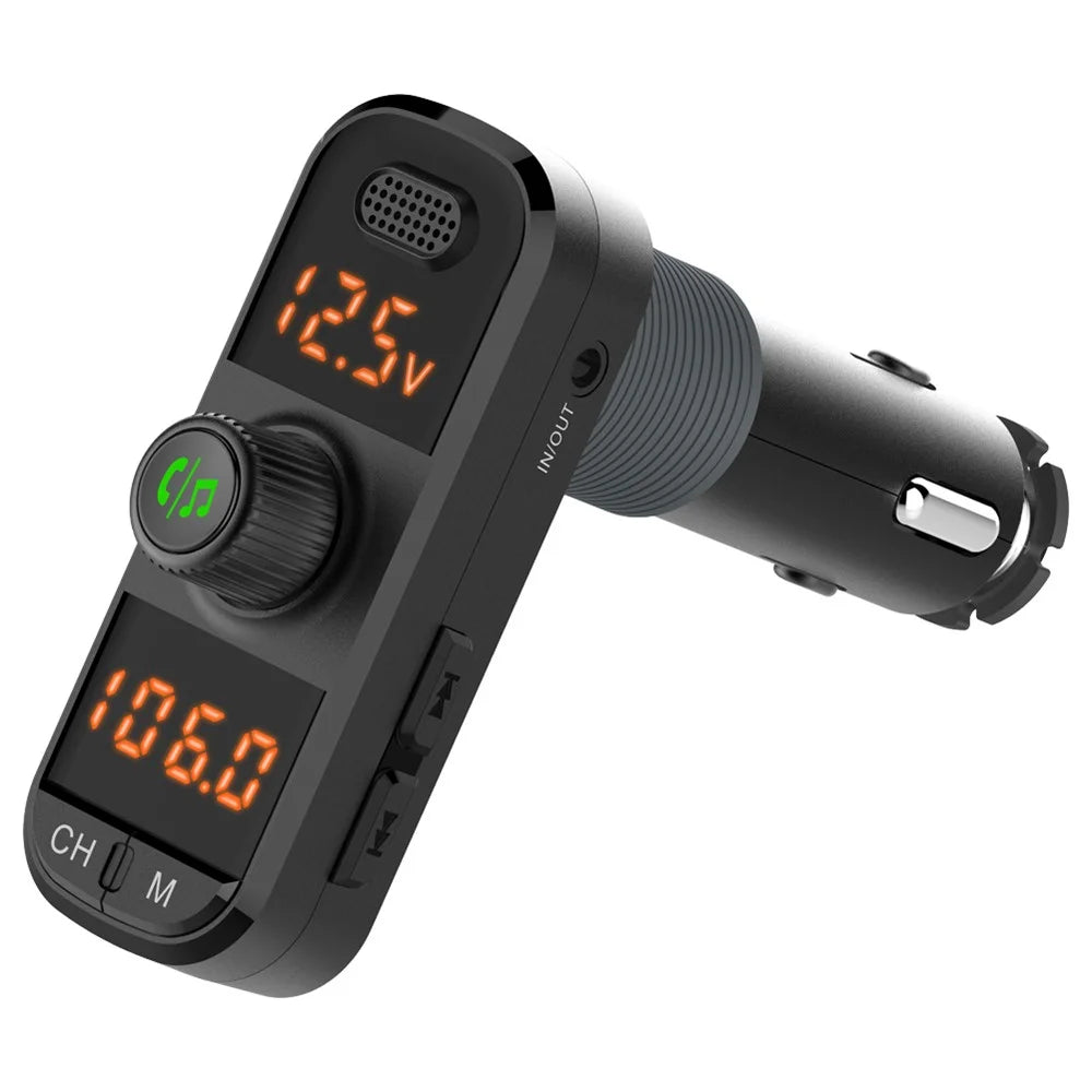 BC70 Car MP3 Bluetooth-compatible Hands-free FM Transmitter Radio Music Player Dual USB QC3.0+PD Charger - 4