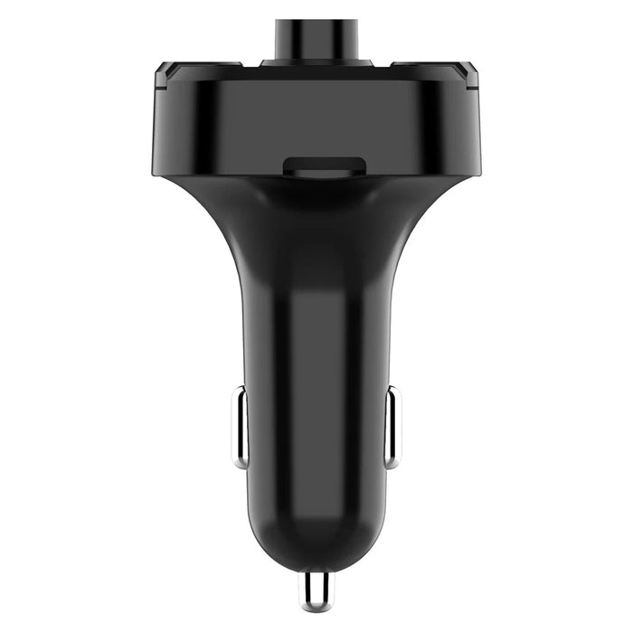 BT36B Dual USB Car Charger with FM Transmitter Bluetooth-compatible Hands-free FM Modulator Car Phone Charger - Black - 4