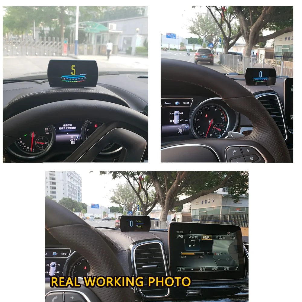 P12 Car HUD Head Up Display OBD2 On-board Diagnostic Digital Display - 5