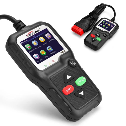 KONNWEI KW680 OBDII/EOBD Scanner OBD2 CAN Bus Code Reader - Black - 1
