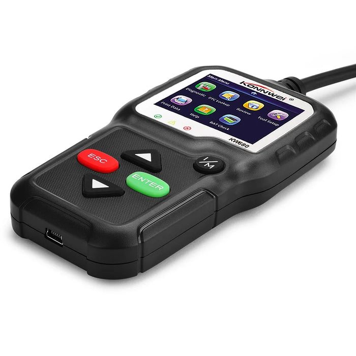 KONNWEI KW680 OBDII/EOBD Scanner OBD2 CAN Bus Code Reader - Black - 3