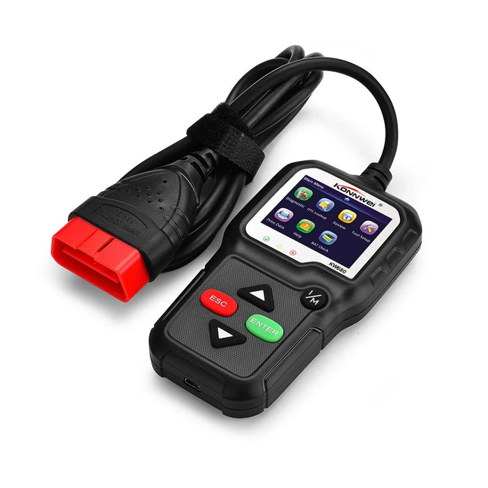 KONNWEI KW680 OBDII/EOBD Scanner OBD2 CAN Bus Code Reader - Black - 4