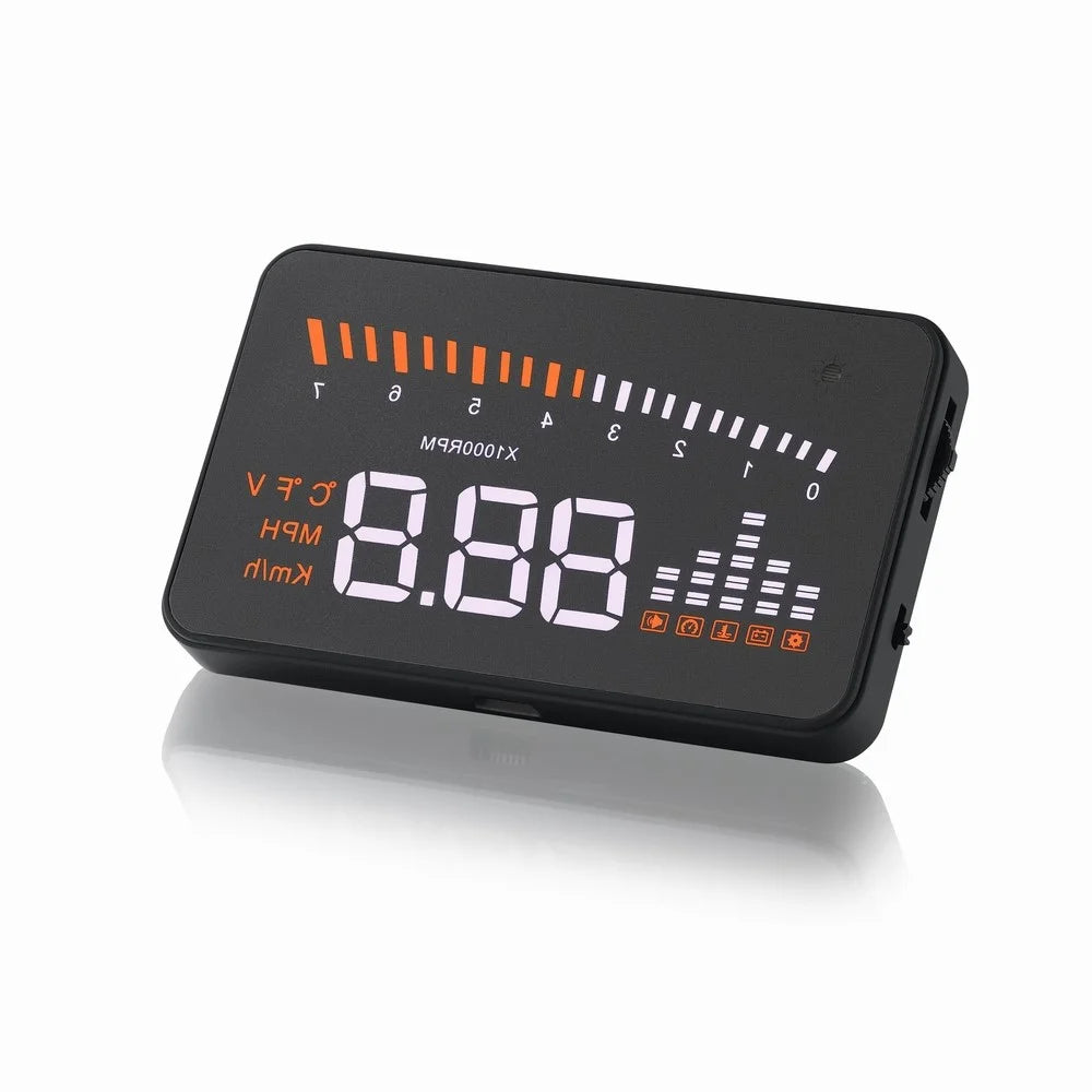 X5 3.0-inch Automatic OBD II Universal Car HUD Fuel icon Head Up Display LED Screen - 2