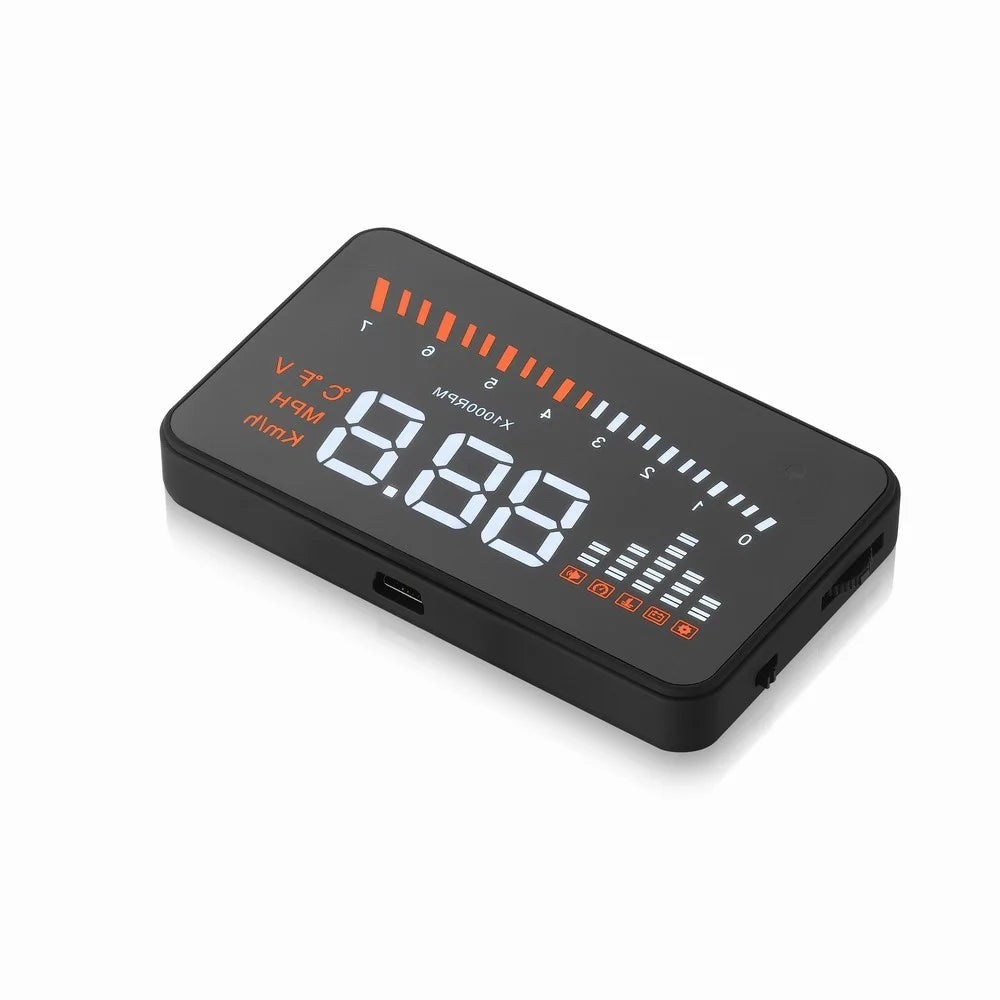X5 3.0-inch Automatic OBD II Universal Car HUD Fuel icon Head Up Display LED Screen - 4