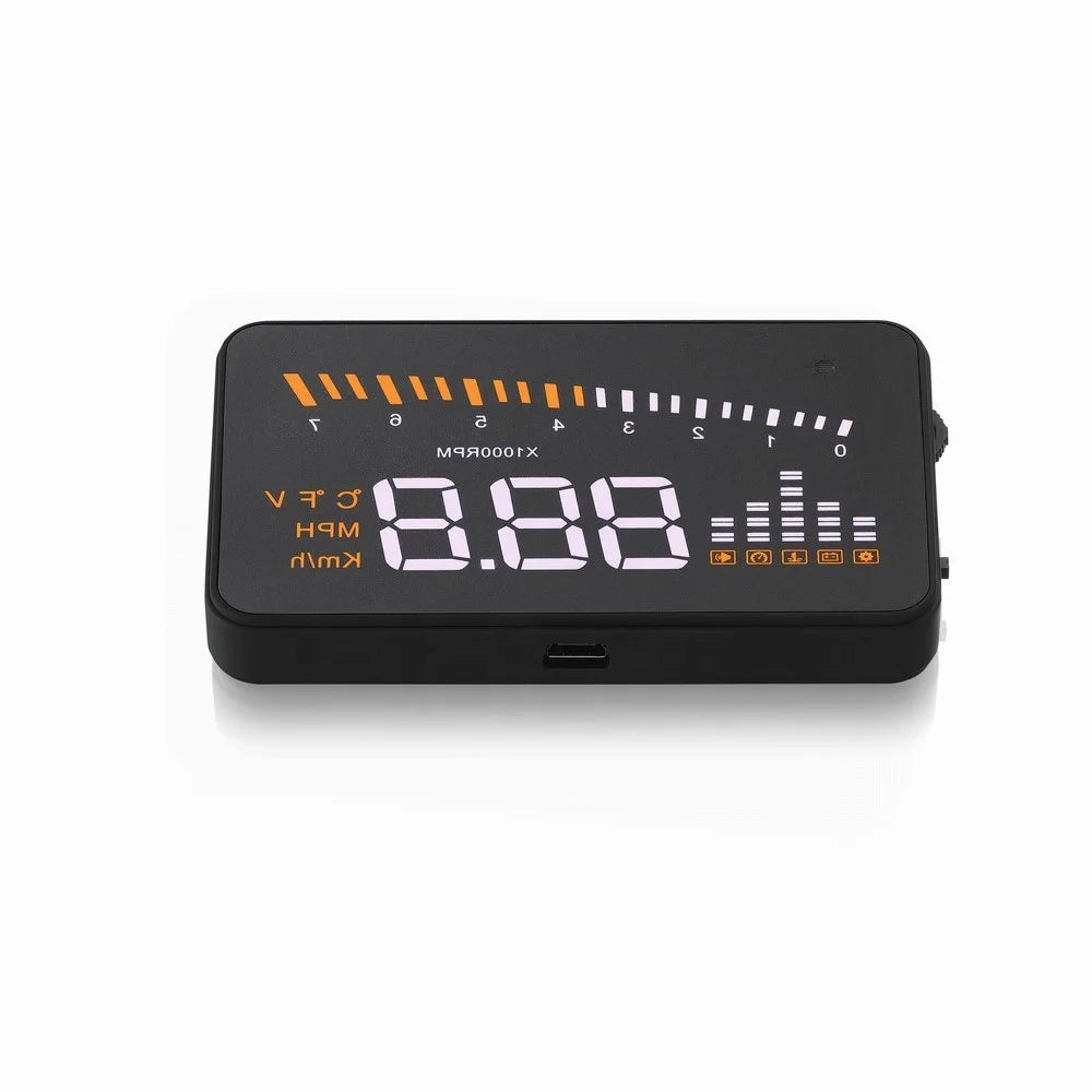 X5 3.0-inch Automatic OBD II Universal Car HUD Fuel icon Head Up Display LED Screen - 5