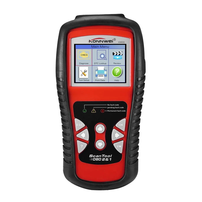 KONNWEI KW830 OBDII/EOBD Scanner Auto Scanner Tool TFT Color Display - 1