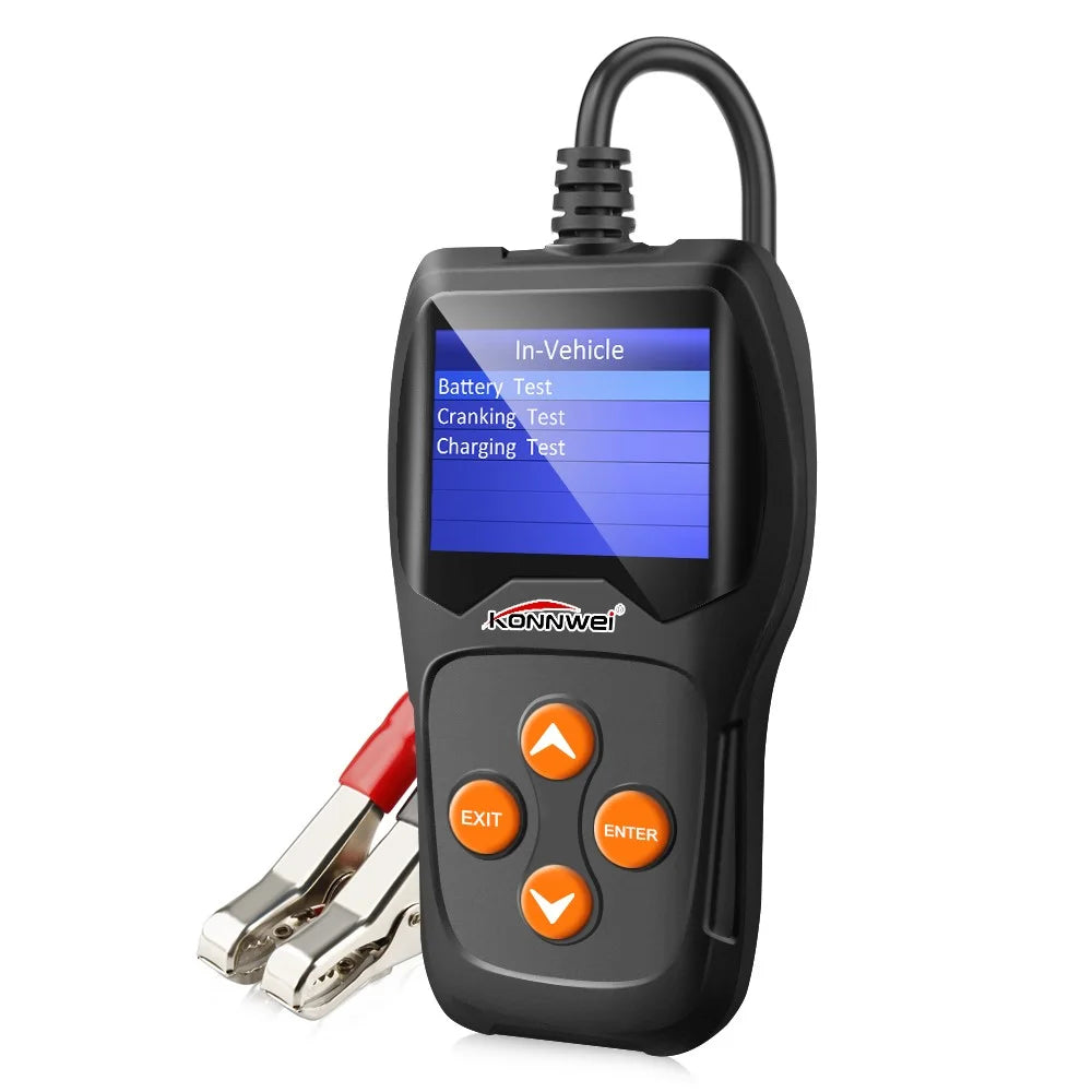 KONNWEI KW600 12V Car Battery Tester 100 to 2000CCA 12 Volt Battery Tools for Car Quick Cranking Charging Diagnostic - 5